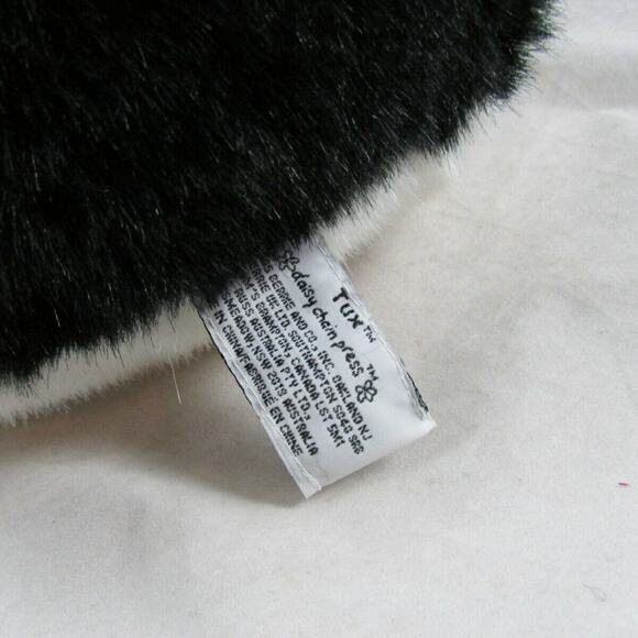 Russ Berrie Plush Penguin Tux Big 14" Stuffed Animal Toy Wearing Ear Muffs - Picture 8 of 8